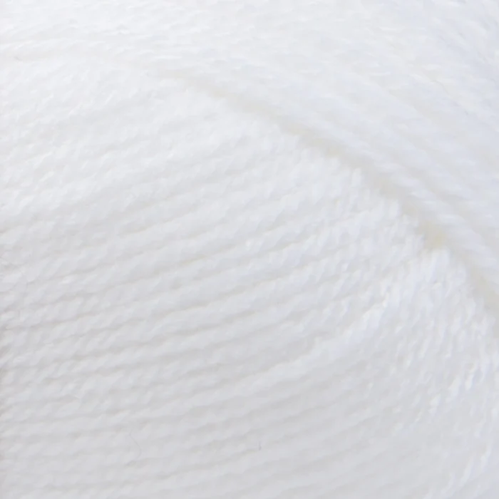 Basic Stitch 100 White. Anti-Pilling Acrylic from Lion Brand.